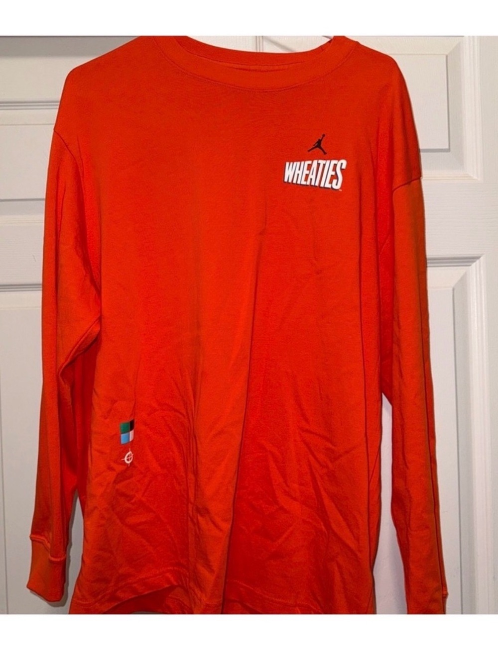 Jordan Wheaties Long Sleeve Shirt - Bright Orange